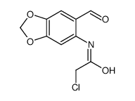 2-chloro-N-(6-formyl-1,3-benzodioxol-5-yl)acetamide结构式