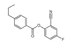 (2-cyano-4-fluorophenyl) 4-propylbenzoate Structure