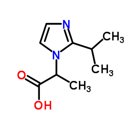 2-(2-Isopropyl-1H-imidazol-1-yl)propanoic acid结构式