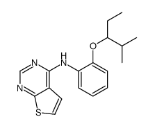 N-[2-(2-methylpentan-3-yloxy)phenyl]thieno[2,3-d]pyrimidin-4-amine Structure