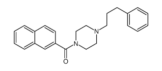 naphthalen-2-yl-[4-(3-phenylpropyl)piperazin-1-yl]methanone Structure