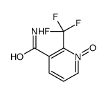 1-oxido-2-(trifluoromethyl)pyridin-1-ium-3-carboxamide结构式