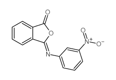 3-(3-nitrophenyl)iminoisobenzofuran-1-one结构式