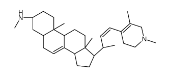 (3R,5S,9R,10S,13R,14R,17R)-17-[(E,2R)-4-(1,5-dimethyl-3,6-dihydro-2H-pyridin-4-yl)but-3-en-2-yl]-N,10,13-trimethyl-2,3,4,5,6,9,11,12,14,15,16,17-dodecahydro-1H-cyclopenta[a]phenanthren-3-amine Structure