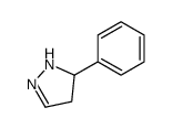 5-苯基-4,5-二氢-1H-吡唑结构式