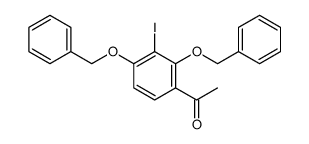 Ethanone, 1-[3-iodo-2,4-bis(phenylmethoxy)phenyl] Structure