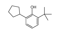 6-tert-butyl-2-cyclopentylphenol structure