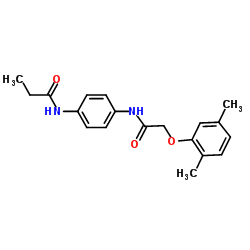 N-(4-{[(2,5-Dimethylphenoxy)acetyl]amino}phenyl)propanamide Structure