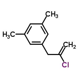 1-(2-Chloro-2-propen-1-yl)-3,5-dimethylbenzene结构式