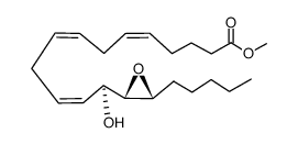 (5Z,8Z,11Z)-(S)-13-Hydroxy-13-((2S,3R)-3-pentyl-oxiranyl)-trideca-5,8,11-trienoic acid methyl ester Structure