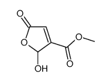 methyl 2-hydroxy-5-oxo-2H-furan-3-carboxylate Structure