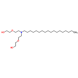 2,2'-[(Octadecylimino)bis(2,1-ethanediyloxy)]diethanol结构式