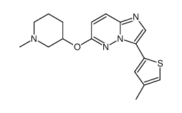 6-(1-methyl-piperidin-3-yloxy)-3-(4-methyl-thiophen-2-yl)-imidazo[1,2-b]pyridazine Structure