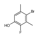 4-bromo-2-fluoro-3,5-dimethylphenol结构式