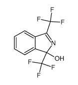 1,3-Bis-trifluoromethyl-1H-isoindol-1-ol结构式