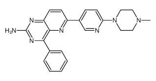 4-phenyl-6-(2-(4-methylpiperazinyl)pyridin-5-yl)pyrido[3,2-d]pyrimidin-2-ylamine Structure