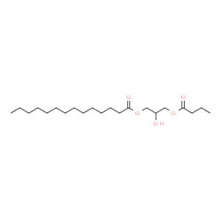 1-Myristoyl-3-Butyryl-rac-glycerol structure