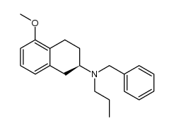 (+)-(2R)-2-(N-benzyl-N-n-propylamino)-5-methoxytetralin结构式