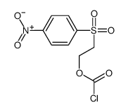 2-(4-nitrophenyl)sulfonylethyl carbonochloridate Structure