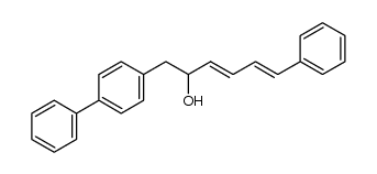 6-Phenyl-1-[biphenylyl-(4)]-hexadien-(3,5)-ol-(2)结构式