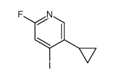 5-Cyclopropyl-2-fluoro-4-iodopyridine结构式