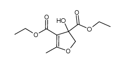 3-hydroxy-5-methyl-2,3-dihydrofuran-3,4-dicarboxylic acid diethyl ester Structure