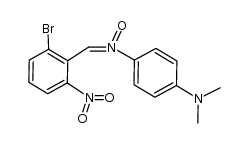 2-Bromo-6-nitrobenzylidene(p-dimethylaminophenyl)amine N-Oxide结构式