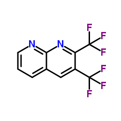 2,3-Bis(trifluoromethyl)-1,8-naphthyridine Structure