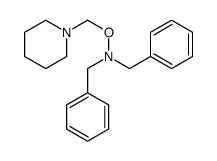 N-benzyl-1-phenyl-N-(piperidin-1-ylmethoxy)methanamine Structure