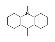 9,10-dimethyl-2,3,4,4a,5,6,7,8,8a,9,9a,10a-dodecahydro-1H-acridine Structure