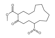 5-Nitro-2-oxocyclotetradecancarbonsaeure-methylester结构式