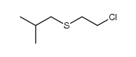 2-methyl-1-(2-chloroethylsulfanyl)propane结构式