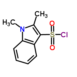 1,2-dimethylindole-3-sulfonyl chloride结构式