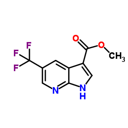 5-(Trifluoromethyl)-7-azaindole-3-carboxylic acid Methyl ester structure