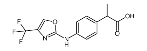 2-{4-[(4-trifluoromethyl)-oxazol-2-yl]amino}phenyl propionic acid结构式