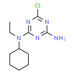 6-Chloro-N2-cyclohexyl-N2-ethyl-1,3,5-triazine-2,4-diamine Structure