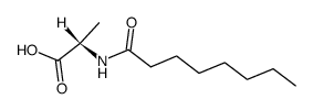 N-n-octanoyl (L)-alanine Structure