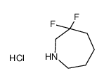 3,3-二氟吖庚环盐酸结构式