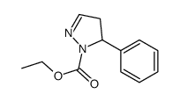 ethyl 3-phenyl-3,4-dihydropyrazole-2-carboxylate结构式