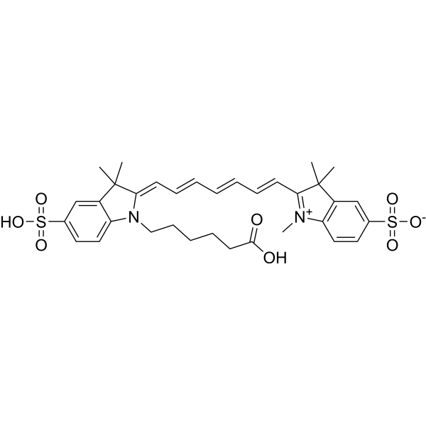 Sulfo-Cy7 carboxylic acid结构式