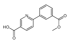 6-(3-methoxycarbonylphenyl)pyridine-3-carboxylic acid结构式