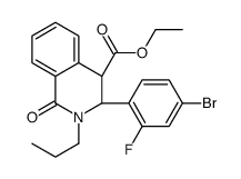 (3R,4R)-Ethyl 3-(4-bromo-2-fluorophenyl)-1-oxo-2-propyl-1,2,3,4-tetrahydroisoquinoline-4-carboxylate picture