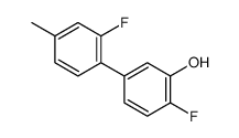 2-fluoro-5-(2-fluoro-4-methylphenyl)phenol结构式