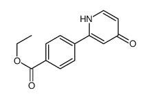 ethyl 4-(4-oxo-1H-pyridin-2-yl)benzoate Structure