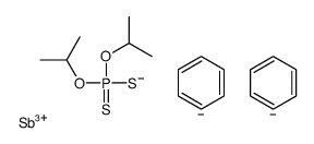 antimony(3+),benzene,di(propan-2-yloxy)-sulfanylidene-sulfido-λ5-phosphane Structure