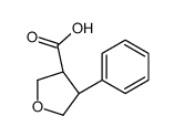 (3R,4S)-4-phenyloxolane-3-carboxylic acid Structure