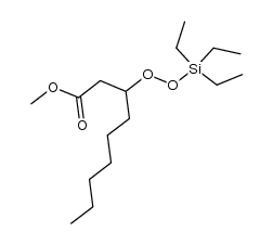 methyl 3-((triethylsilyl)peroxy)nonanoate结构式