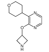 2-(azetidin-3-yloxy)-3-(tetrahydro-2H-pyran-4-yl)pyrazine Structure