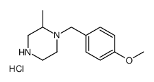 1-(4-Methoxy-benzyl)-2-Methyl-piperazine hydrochloride结构式