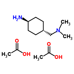 反式-4-((二甲基氨基)甲基)环己胺二乙酸酯结构式